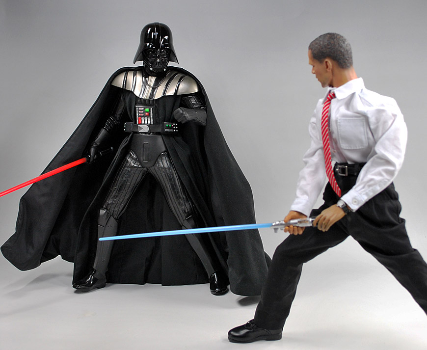 barack obama light saber