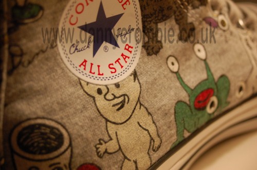 Daniel Johnston converse shoe all star logo