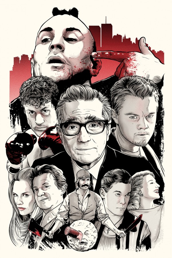 "Scorsese Collage" by Joshua Budich complimentary signed and numbered 12" x 18" screen print available only to the first 100 attendees