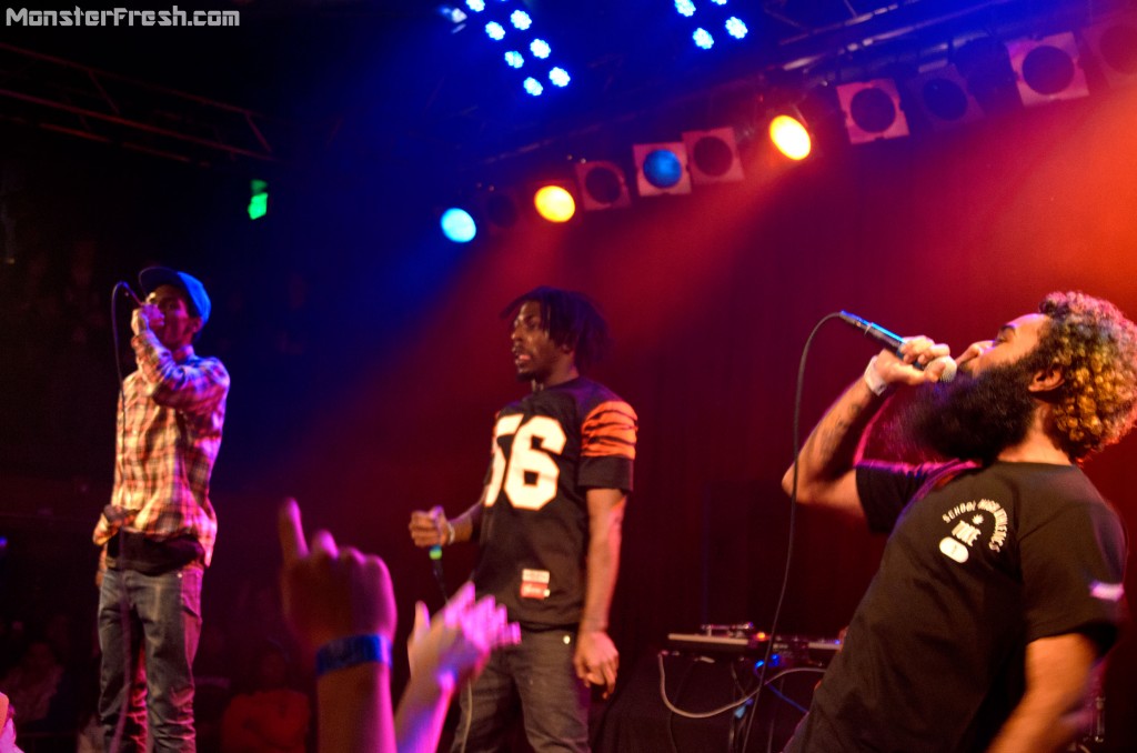 Flatbush Zombies [left to right] - Erick Arc Elliot, Meechy Darko, and Zombie Juice