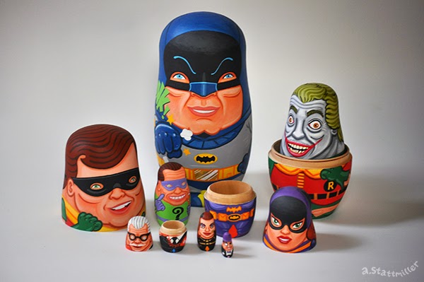 Andy Stattmiller Batman Nesting Dolls